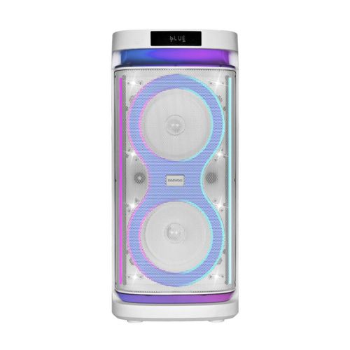 Daewoo Bafle 2x8" Thunder Snow TWS Subwoofer Integrado, Batería Recargable y Luces Led