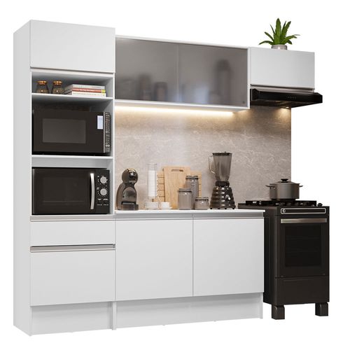 Armario de Cocina Completo Madesa 240cm Topazio 01 Blanco