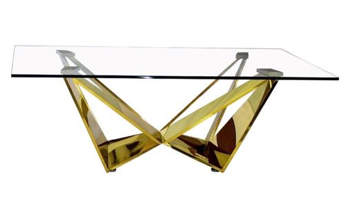 Mesa de Centro Sonia 2 Dorado Kessa Muebles