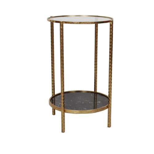 Mesa Lateral Danum Dorado Kessa Muebles