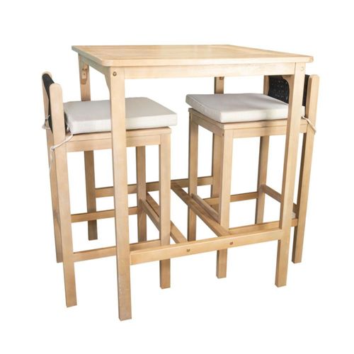 Juego De Mesa 2 Sillas Altas Bossa Cala