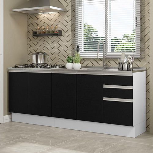 Alacena Gabinete Bajo Cocina Madesa Glamy 200 Sin Tarja BN