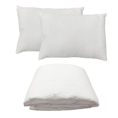 Protector de colchón Queen Size Spring Air Ultra + 2 Almohada Frosty RGH