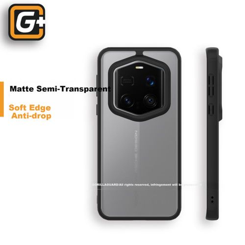 Funda Para Honor Magic 7 Rsr Gorilla Guard Silicona Mate Negra