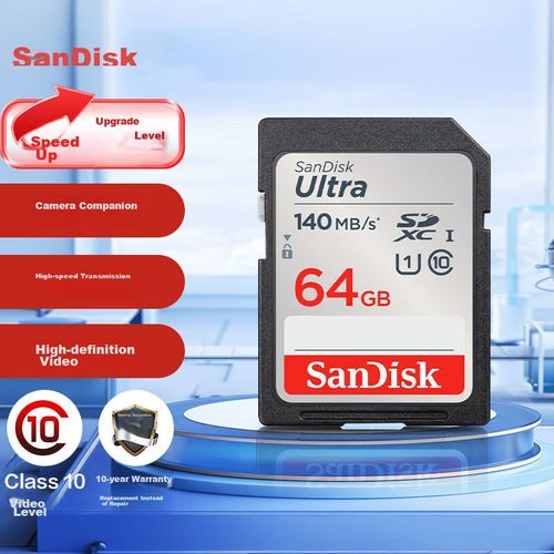 Tarjeta De Memoria Sandisk Sd 64 Gb U1 C10 Full Hd