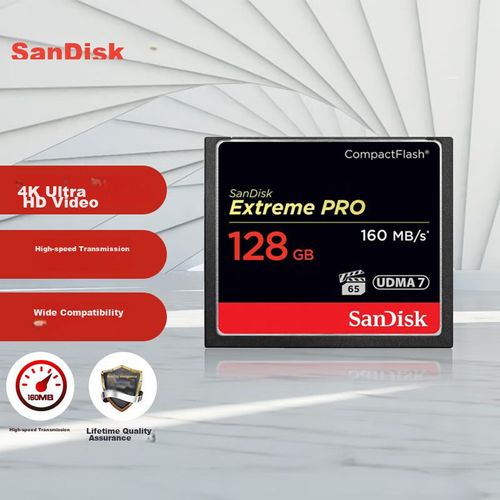 Tarjeta De Memoria Sandisk Compactflash Extreme Pro 128 Gb 4K Udma-7