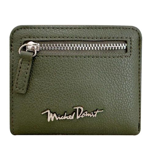 Cartera de dama Michel Domit color verde olivo