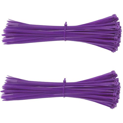 Cinchos de 20cm MXZPP-002 ZinchoColorsPurple Bridas de Nailon Practicos