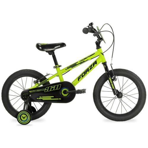 Bicicleta FORZA BMX YOUNG POWER R16 1V. Niño Frenos “V” Ruedas Laterales Acero Amarillo Neon Talla:UN