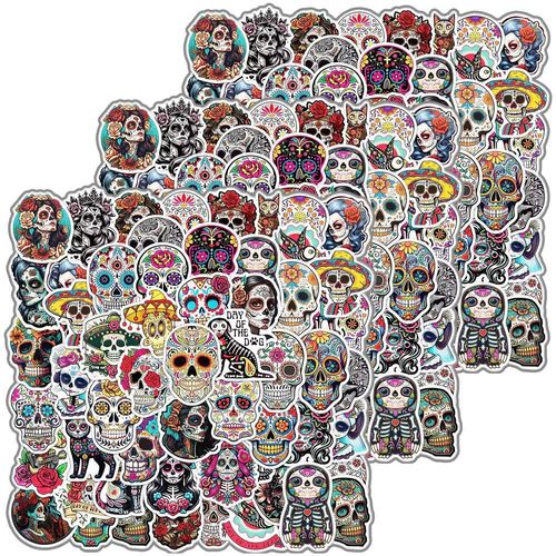 Calcomanías Halloween MXMYS-003 MysticMuertos Stickers para Fiestas