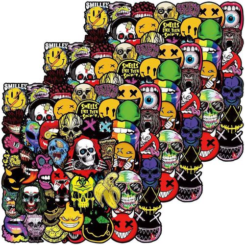Stickers Autoadhesivos MXOHP-003 HorrorPop02 Etiquetas Fiestas de Halloween