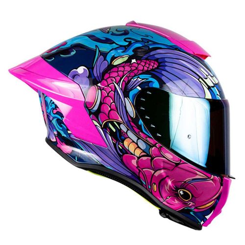 Casco Kov Buster Koi Rosa Integral Dot