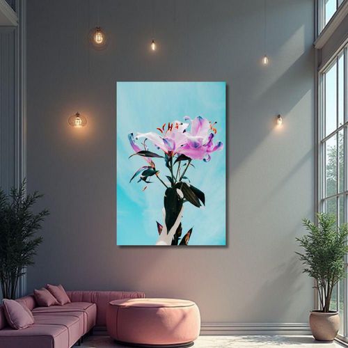 Cuadro Decorativo Planta 60x80cm Lirio Cósmico