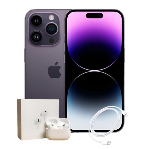 IPhone 14 Pro 512GB eSIM Morado con Audífonos (Reacondicionado)