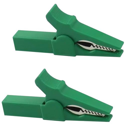 Conector eléctrico de cocodrilo MXJER-002 CrocGripGreen Pinza verde de cocodrilo