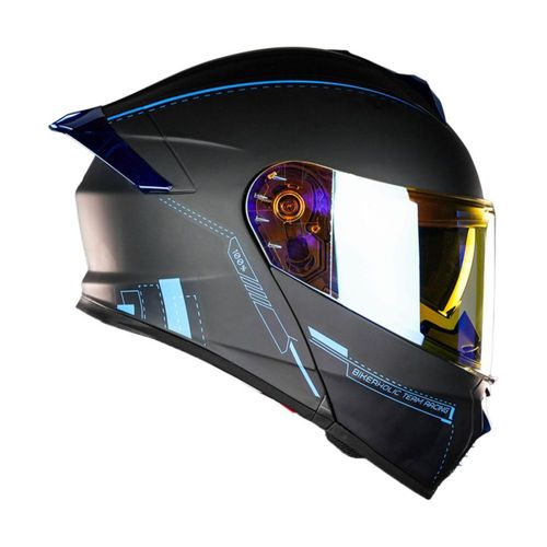 Casco Kov Thunder Racing Blue Abatible Dot