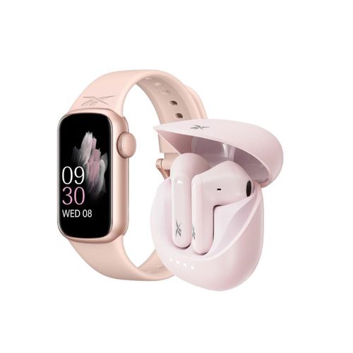 Paquete Reebok Fit Pack con Smartwatch y Audífonos Rosa