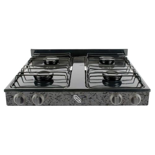 Parrilla A Gas 4 quemadores Caper Negro Jaspe IUSA