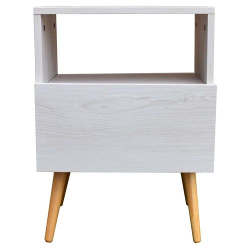 Hogare Buro Monaco o Mesa De Noche Blanco