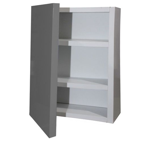 Botiquin Repisa Mdf 35cm Pared Primeros Auxilios Vinil Gris