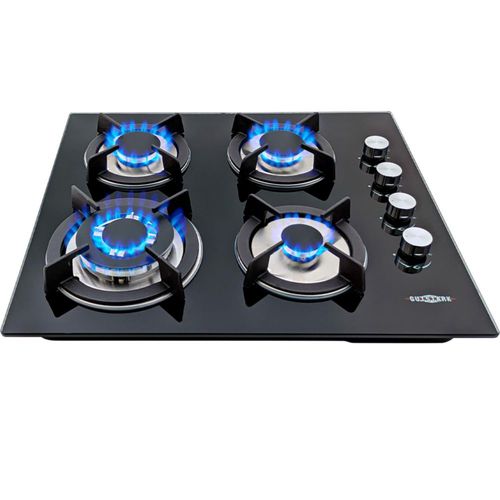 Parrilla Gas Cristal Templado 4 Estufillas Hogar Empotrable Gutstark