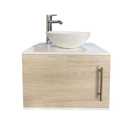 Gabinete Flotante para Baño Sin Llave Y Ovalin