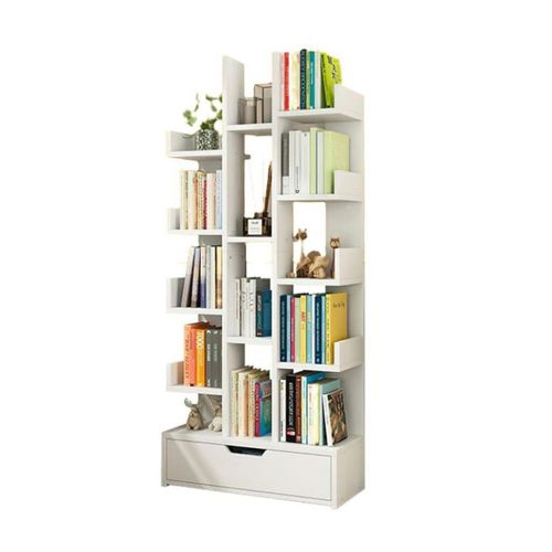 Librero organizador multifuncional 15 espacios blanco