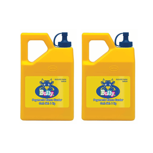 PACK 2 PEGAMENTO ESCOLAR BULLY BLANCO 1 KG