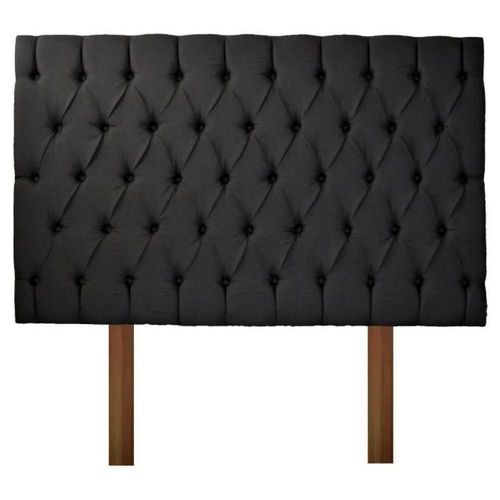 Cabecera capitonada king size Lino Negro