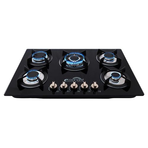 Estufa Parrilla A Gas Empotrable de 5 Quemadores