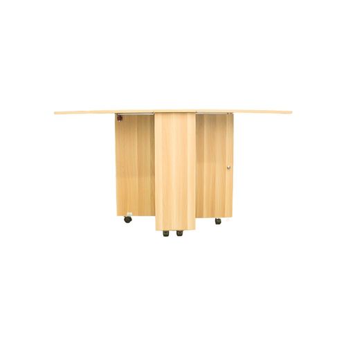 Mesa de Comedor Plegable de Madera.