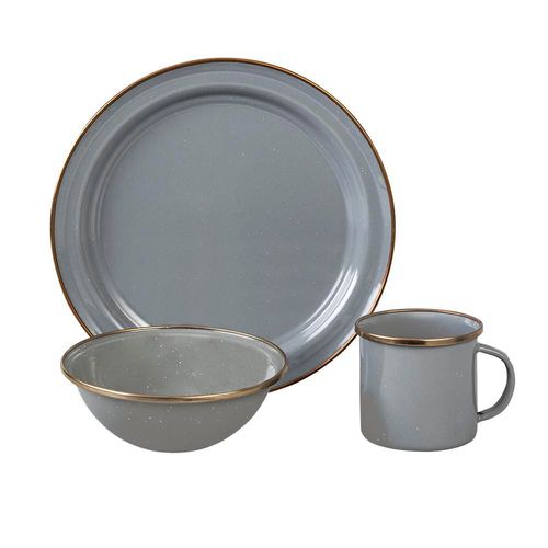 Vajilla Cinsa Clásica de Peltre 18 Piezas Color New Grey