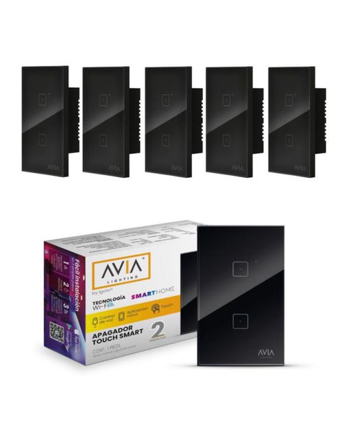 Pack 6 Apagadores Smart 2 Módulo Touch