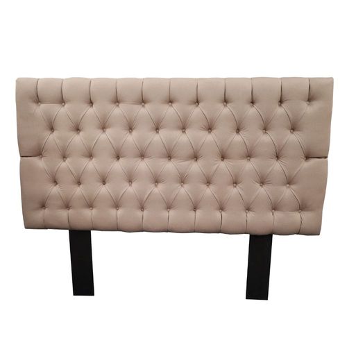 Cabecera El Bazar Store Capitonada Soho Beige matrimonial