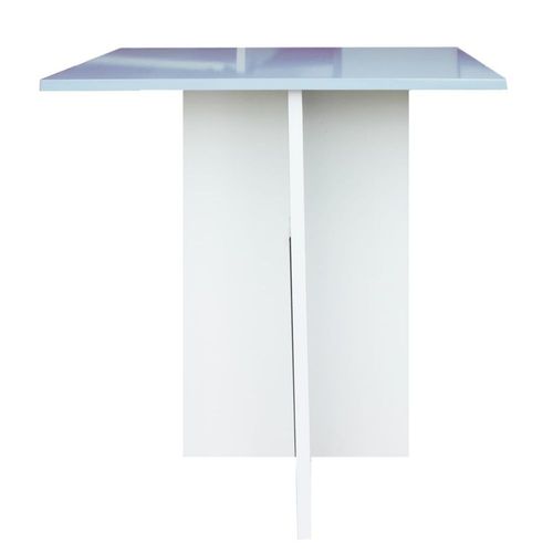 Mesa De Centro Mdf Melamico Resistente Azul Pastel