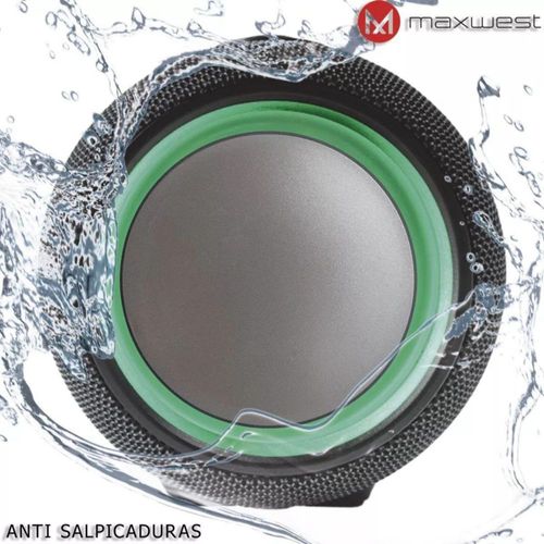 Bocina Portátil Maxwest BT11N Bluetooth Resistente Agua Negro