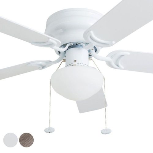 Prominence Home Ventilador de Techo de 42" con Luz y 5 Aspas Reversibles con Control de Cadena, Modelo Alvina