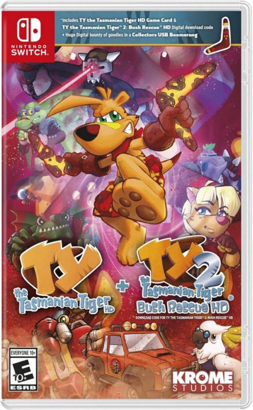 Ty The Tasmanian Tiger HD + 2 Bush Rescue HD Bundle - Nintendo Switch