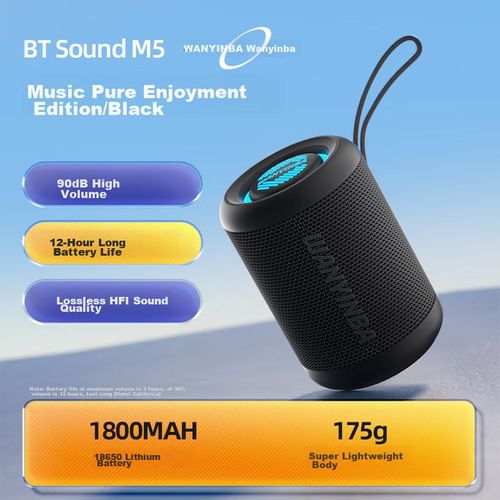 Bocina Bluetooth M5 Mini Negro