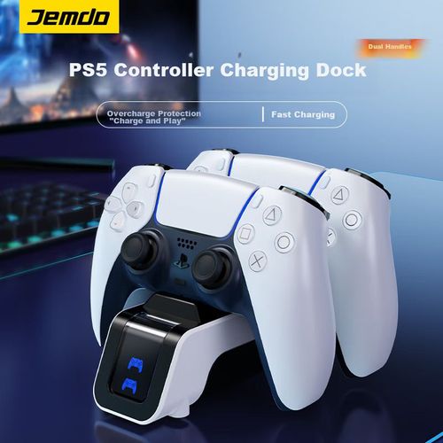 Cargador PS5 Jemdo Doble con Luz