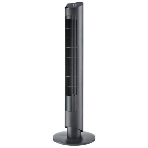 Ventilador de torre Beckon TURBO POWER de 102 cm de alto 3 velocidades +control remoto +oscilación temporizador modos de uso con display LED