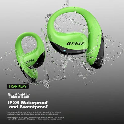 Audífonos SANSUI T19 Bluetooth Verdes