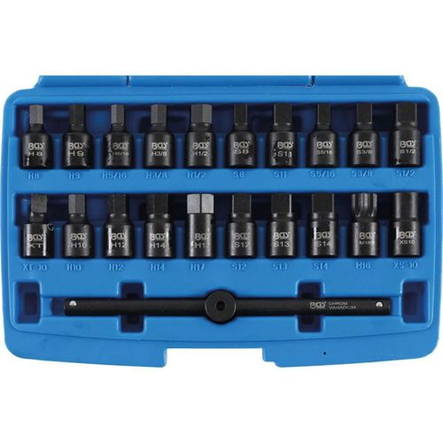 DADOS DE 3/8 PARA TAPON DE CARTER | 21 PZ | BGS 1014