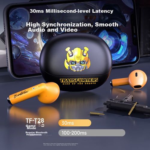 Audífonos Bluetooth Transformers Bumblebee TF-T28