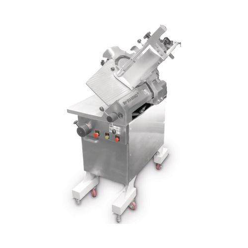 Rebanadora de Carne Automática Rhino, Cuchilla de 36.3 cm. Cortes Ajustables de 0 a 28 mm, 55 Rebanadas por Minuto y Sistema de Movilidad, REBAC-363