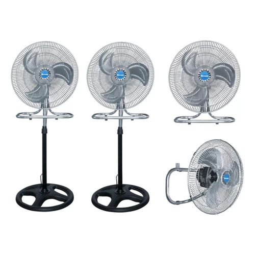 2 Pzs Ventilador 18 PuLG Pedestal Piso Pared 3 En 1 Metálico
