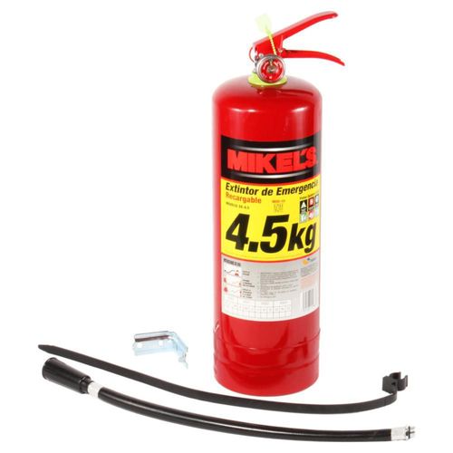 EXTINTOR DE EMERGENCIA RECARGABLE MIKELS 4.5 KG