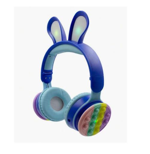 Diadema Orejas de Conejo y Popit Azul