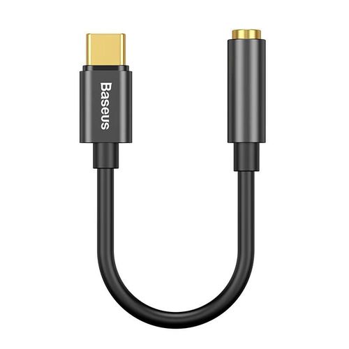 Adaptador Baseus USB-C a 3.5mm Negro