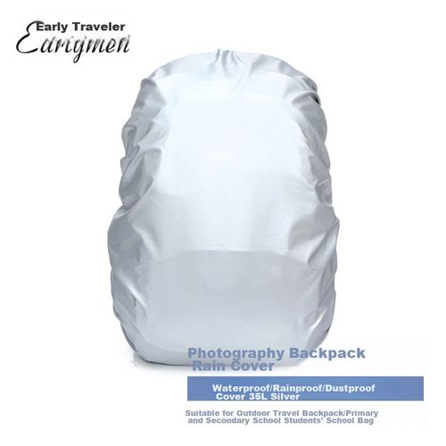 Cubierta Impermeable Earlymen para Mochila 35L Plata